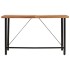 Mesa alta de hierro y madera maciza de acacia 180x70x107
