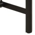 Mesa alta de hierro y madera maciza de acacia 180x70x107