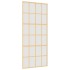 Puerta corredera dorada vidrio ESG esmerilado aluminio