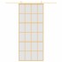 Puerta corredera dorada vidrio ESG esmerilado aluminio