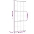 Puerta corredera dorada vidrio ESG esmerilado aluminio