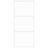 Puerta corredera vidrio templado y aluminio blanca 90x205