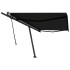 Toldo de pie retráctil manual gris antracita 500x300