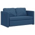 Sofá cama de suelo 2 en 1 tela azul 112x174x55