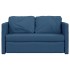 Sofá cama de suelo 2 en 1 tela azul 112x174x55