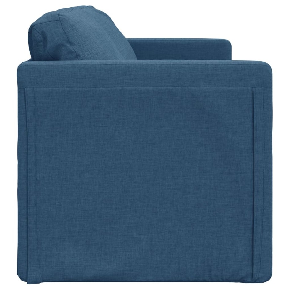 Sofá cama de suelo 2 en 1 tela azul 112x174x55