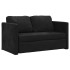 Sofá cama de suelo 2 en 1 terciopelo negro 122x204x55