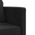 Sofá cama de suelo 2 en 1 terciopelo negro 122x204x55