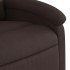 Sillón reclinable de tela marrón