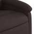 Sillón de masaje reclinable de tela marrón