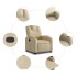 Sillón reclinable de tela