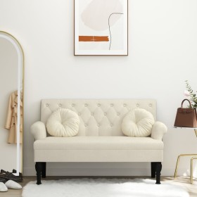 Banco con respaldo lino 120x62x75,5