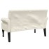 Banco con respaldo lino 120x62x75,5