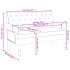 Banco con respaldo lino 120x62x75,5