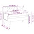 Banco con cojines tela rojo tinto 113x64,5x75,5