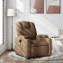 Sillón reclinable con masaje de tela