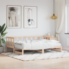 Sofá cama nido madera maciza de pino 80x200