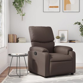 Sillón reclinable de cuero sintético