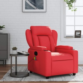 Sillón de masaje reclinable cuero sintético