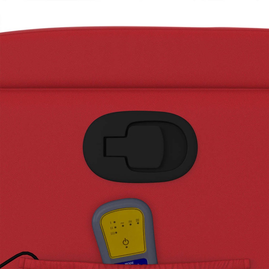 Sillón de masaje reclinable cuero sintético