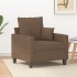 Sillón de tela marrón 60