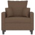 Sillón de tela marrón 60