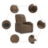 Sillón reclinable de tela