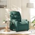 Sillón reclinable de tela verde