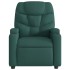 Sillón reclinable de tela verde