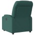 Sillón reclinable de tela verde
