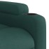 Sillón reclinable de tela verde