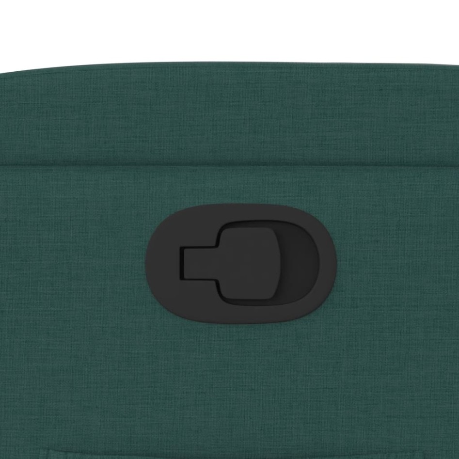 Sillón reclinable de tela verde