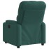 Sillón reclinable de tela verde