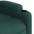 Sillón reclinable de tela verde