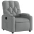 Sillón reclinable de tela gris