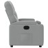 Sillón reclinable de tela gris