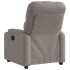 Sillón reclinable de tela gris