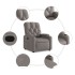Sillón reclinable de tela gris