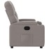 Sillón reclinable de tela gris