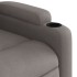 Sillón reclinable de tela gris