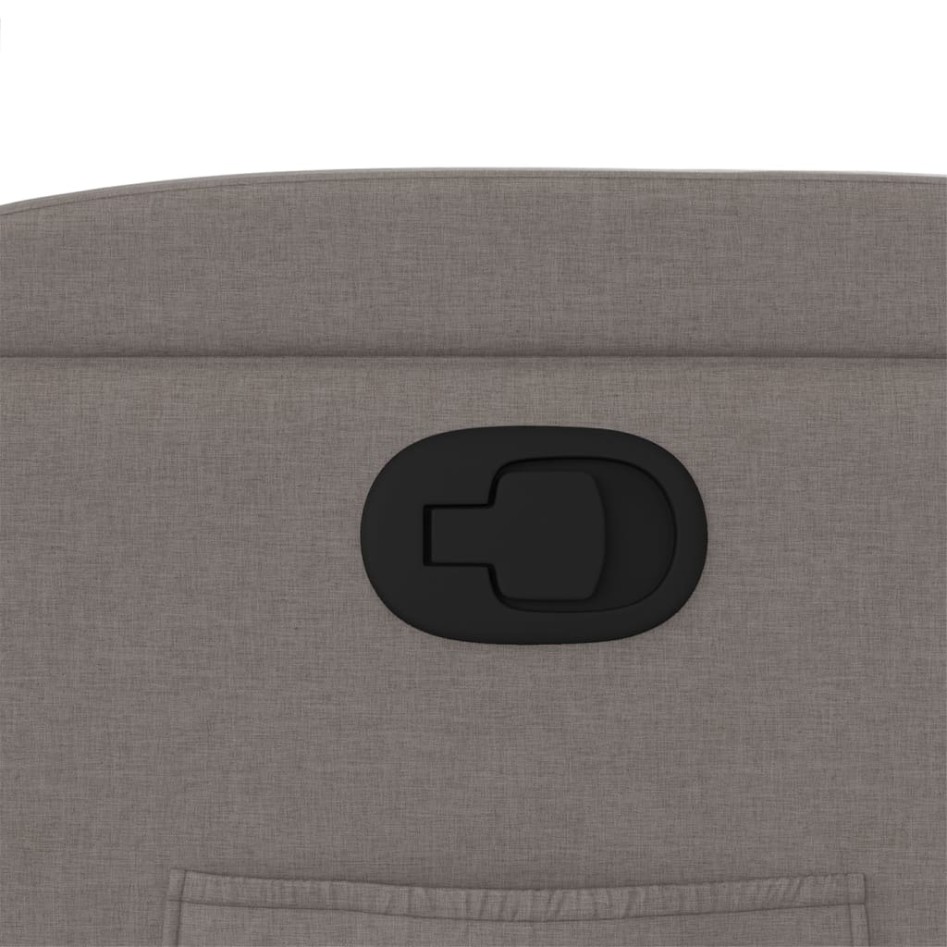 Sillón reclinable de tela gris