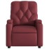 Sillón de masaje reclinable cuero sintético rojo