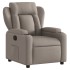 Sillón reclinable de tela gris