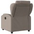 Sillón reclinable de tela gris