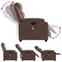 Sillón de masaje reclinable cuero sintético