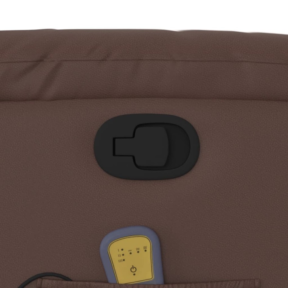 Sillón de masaje reclinable cuero sintético