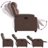 Sillón reclinable de cuero sintético