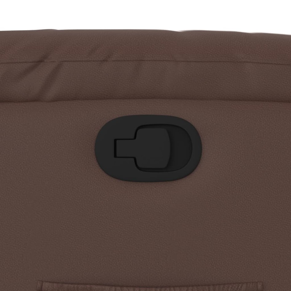 Sillón reclinable de cuero sintético