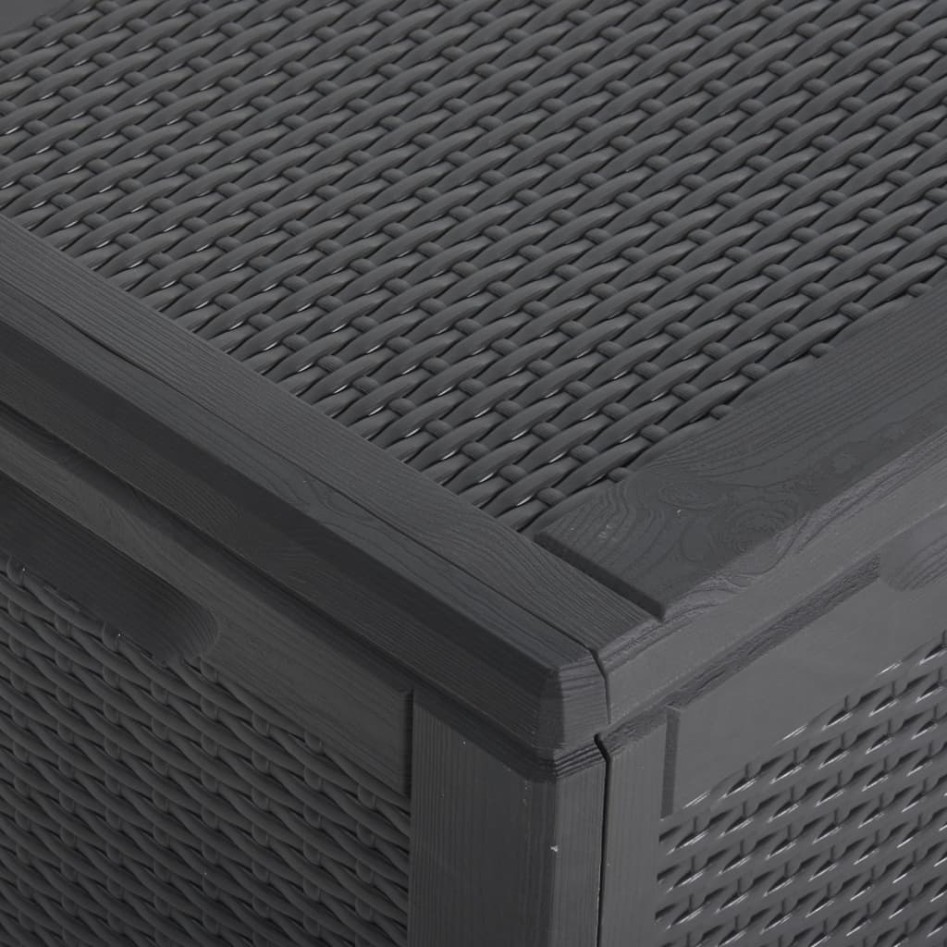 Caja de almacenaje para jardín 270 L PP ratán