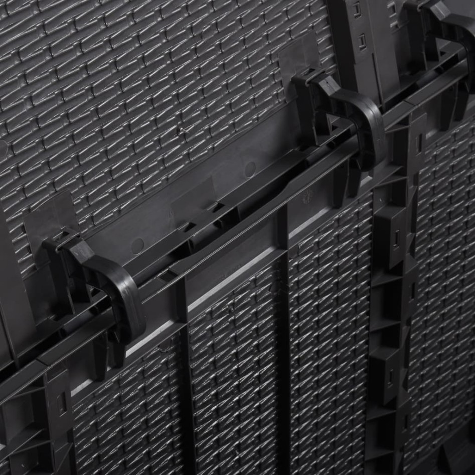 Caja de almacenaje para jardín 270 L PP ratán